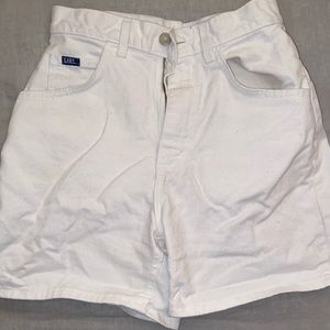Lee Denim Shorts- white